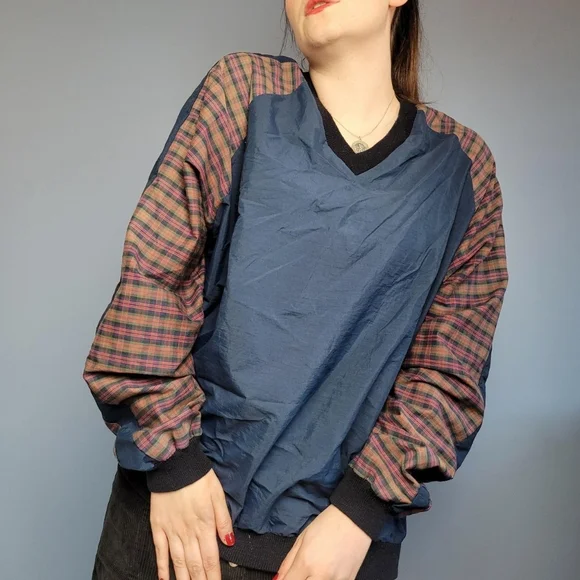 Vintage navy blue shell suit - Picture 3 of 8